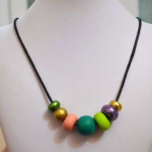 Colier geometric modern Colier margele colorate colier statement colier casual bijuterie geometrica cadou profesoara - bijuterii - coliere - coliere cu mărgele - Artynos.ro