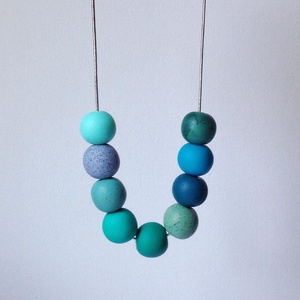 Colier contemporan colier verde colier modern geometric colier statement bijuterie contemporana cadou profesoara iubita, Bijuterii, Coliere, Coliere statement, Confecționarea bijuteriilor, ARTYNOS