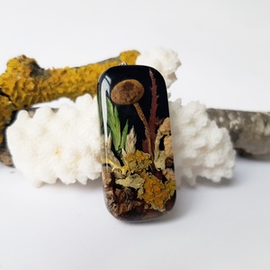 Colier handmade Pandantiv barbati unicat pandantiv unisex medalion botanic cadou pentru el sot iubit iubitor natura - bijuterii - coliere - pandativ - Artynos.ro