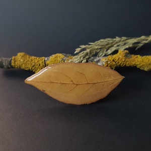 Brosa din frunza de mar brosadin rasina Cadou iubitoare natura padure cadou inedit martie martisor toamna - Artynos.ro
