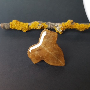 Brosa din frunza de mar brosadin rasina Cadou iubitoare natura padure cadou inedit martie martisor toamna - Artynos.ro