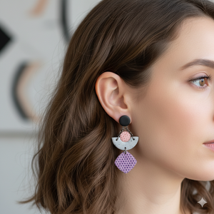 Cercei lungi roz cercei moderni gri si roz cercei geometrici cercei atarnatori tija bijuterie contemporana cadou Craciun - bijuterii - cercei - cercei lungi - Artynos.ro Cercei lungi roz cercei moderni gri si roz cercei geometrici cercei atarnatori tija bijuterie contemporana cadou Craciun - bijuterii - cercei - cercei lungi - Artynos.ro