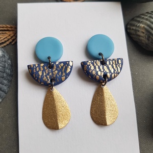 Cercei contemporani cercei supradimensionati argila polimerica, cercei atarnatori cercei pentru vacanta cadou Craciun  - bijuterii - cercei - cercei lungi - Artynos.ro