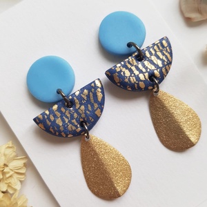 Cercei contemporani cercei supradimensionati argila polimerica, cercei atarnatori cercei pentru vacanta cadou Craciun , Bijuterii, Cercei, Cercei lungi, Confectionarea bijuteriilor, ARTYNOS