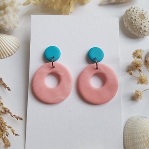 Cercei moderni fimo Cercei rotunzi cercei hoops cercei turcoaz roz cercei atarnatori  geometrici bijuterie moderna cadou, Bijuterii, Cercei, Cercei Hoops, Confectionarea bijuteriilor, ARTYNOS