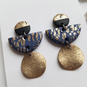 Cercei contemporani cercei supradimensionati argila polimerica, cercei atarnatori cercei pentru vacanta cadou Craciun  - bijuterii - cercei - cercei lungi - Artynos.ro