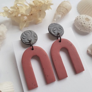 Cercei moderni arca Cercei rotunzi cercei lungi cercei caramizii cercei atarnatori geometrici bijuterie moderna cadou - bijuterii - cercei - cercei lungi - Artynos.ro