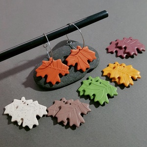 Cercei Hoops Cercei moderni frunza Cercei moderni rotunzi cercei atarnatori frunze bijuterie moderna cadou mos Craciun - Artynos.ro