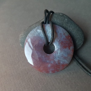 Pandantiv unicat Pandantiv agata indiana Pandantiv rotund colier pietre semipretioase Cadou zodie scorpion sagetator - bijuterii - coliere - pandative - Artynos.ro