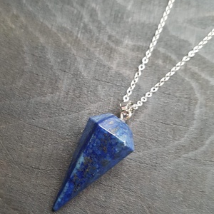 Pandantiv lapis lazuli pandantiv piatra semipretioasa albastra colier pietre semipretioase cadou dama valentine martie - bijuterii - coliere - coliere din pietre semiprețioase - Artynos.ro