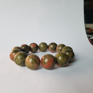 Bratara ajustabila bratara groasa bratara pietre semipretioase unakit negre bratara cadou prietena colega iubita - bijuterii - brățări - brățări din pietre semiprețioase - Artynos.ro