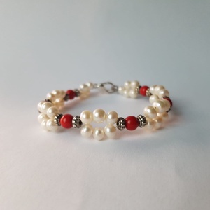 Bratara ajustabila bratara groasa bratara pietre semipretioase agata rosie negre bratara cadou prietena colega iubita - Artynos.ro