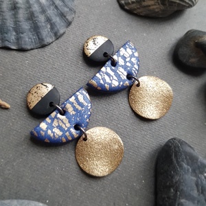 Cercei moderni cercei moderni roz maro, cercei toamna cercei atarnatori cu tija, bijuterie contemporana cadou Craciun - Artynos.ro