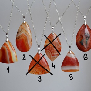 Pandantiv cu agata rosie dungata, pandantiv piatra semipretioasa Pandantiv Agata rosie Naturala cadou ziua femeii mamei - bijuterii - coliere - coliere din pietre semiprețioase - Artynos.ro