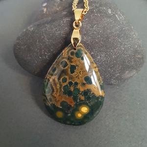 Pandantiv jasp pandantiv piatra semipretioasa colier pietre semipretioase cadou berbec scorpion ziua mamei martisor, Bijuterii, Coliere, Coliere din pietre semipretioase, Confectionarea bijuteriilor, ARTYNOS