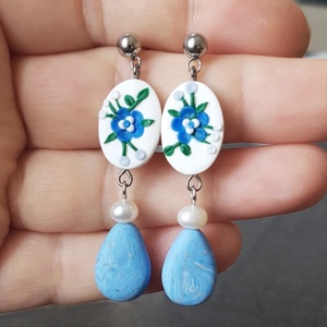 Cercei moderni fimo Cercei lungi cercei hoops cercei negri verzi cercei atarnatori geometrici bijuterie moderna cadou, Bijuterii, Cercei, Cercei lungi, Confectionarea bijuteriilor, ARTYNOS