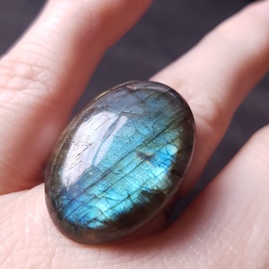 Inel labradorit inel cadochon piatra pretioasa labradorit inel reglabil filigran inel ajustabil bijuterie cadou colega, Bijuterii, Inele, Inele cu pietre semipretioase, Confectionarea bijuteriilor, ARTYNOS