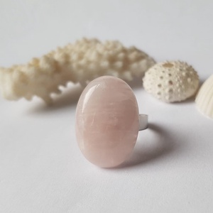 Inel cuart roz inel cadochon piatra pretioasa cuart inel reglabil filigran inel ajustabil bijuterie cadou colega - bijuterii - inele - inele cu pietre semiprețioase - Artynos.ro