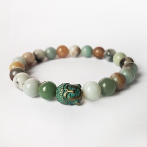 Bratara din pietre semipretioase bratara amazonit chakra bratara Buddha cadou barbati zodia fecioara gemeni varsator , Bijuterii, Bratari, Bratari din pietre semipretioase, Confectionarea bijuteriilor, ARTYNOS