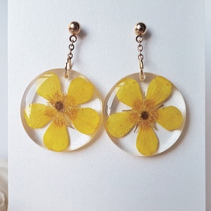 Cercei lungi cu flori galbene naturale cercei din rasina cercei moderni cercei cu albastrele cercei hippie , Bijuterii, Cercei, Cercei din rasina, , Cercei lungi cu flori albastre naturale cercei din rasina cercei moderni cercei cu flori de alabstr..., ARTYNOS