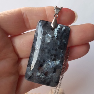 Pandantiv din larvikit colier labradorit pandantiv zodia sagetator leu scorpion pandantiv cristal natural cadou barbat - bijuterii - coliere - coliere din pietre semiprețioase - Artynos.ro