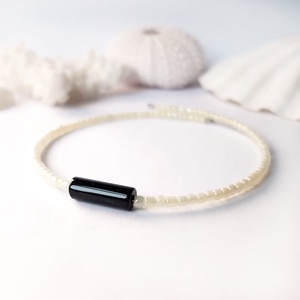 Bratara minimalista ajustabila bratara subtire bratara eleganta margele nisip galbena bratara cadou prietena iubita, Bijuterii, Bratari, Bratari din pietre semipretioase, Confectionarea bijuteriilor, ARTYNOS