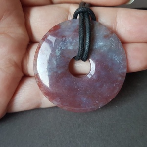 Pandantiv unicat Pandantiv agata indiana Pandantiv rotund colier pietre semipretioase Cadou zodie scorpion sagetator - bijuterii - coliere - coliere din pietre semiprețioase - Artynos.ro