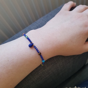 Bratara din lapis lazuli pietre semipretioase bratara chakra pietre naturale bijuterie cadou zodie sagetator balanta - bijuterii - brățări - brățări din pietre semiprețioase - Artynos.ro