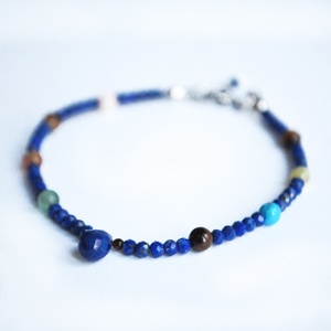 Bratara din lapis lazuli pietre semipretioase bratara chakra pietre naturale bijuterie cadou zodie sagetator balanta - Artynos.ro