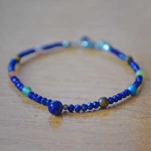 Bratara din lapis lazuli pietre semipretioase bratara chakra pietre naturale bijuterie cadou zodie sagetator balanta - bijuterii - brățări - brățări din pietre semiprețioase - Artynos.ro