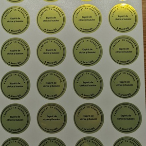 Etichete autoadezive metalic Gold - Artynos.ro