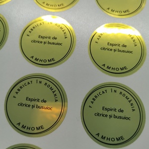 Etichete autoadezive metalic Gold - arte vizuale și accesorii  - etichete, cutii de chibrituri - Artynos.ro