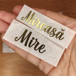 Stickere metalice auri personalizate  stralucire unica pentru cadouri, ambalaje si produse handmade - Artynos.ro