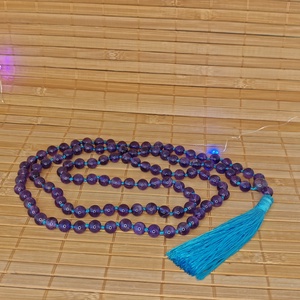 Mala 108  Ametist  - casă & stil de viață - decorațiuni de casă - decor spiritual - coliere mala - Artynos.ro