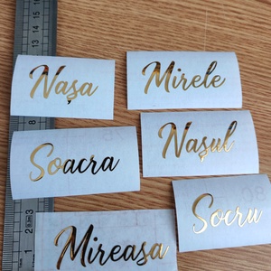 Stickere metalice auri personalizate - casă & stil de viață - produse de papetărie - pachet stickere - Artynos.ro