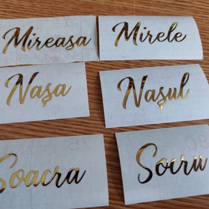 Stickere metalice auri personalizate - casă & stil de viață - produse de papetărie - pachet stickere - Artynos.ro