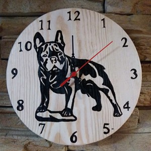 Bulldog francez ambarcațiune ceas de perete - casă & stil de viață - accesorii pentru decorat casa - decorațiuni de pereți, decorațiuni suspendate - ceasuri de perete - Artynos.ro