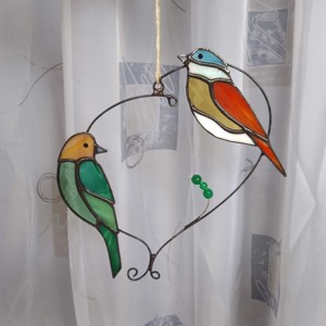 MADARKÁK TIFFANY Suncatcher / fereastra decor pentru iubitorii de natura - Artynos.ro