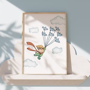 Poster cu micul prinț, set de decorațiuni personalizate pentru pereți, 3 imagini -  - Artynos.ro