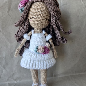 Păpușă croșetată manual - Balerina - jucării și echipamente pentru copii - plușuri - păpușă croșetată, păpușă de pluș - Artynos.ro