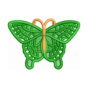 Brosa fluture brodat mudel 2, Bijuterii, Broșă, insigne, Insigne, Broderie, ARTYNOS