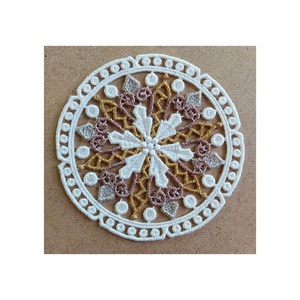 Mandala  Suport Pahar  , Casă & Stil de viață, Accesorii pentru echipamente de bucătărie, Accesorii de servire, Suporturi pahare, Broderie, ARTYNOS