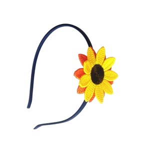Cordeluta cu floarea soarelui brodata, Îmbrăcăminte și modă, Accesorii păr, Accesorii de păr, Broderie, ARTYNOS