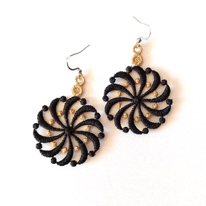 Cercei Spiral , Bijuterii, Cercei, Cercei agățați, Broderie, ARTYNOS