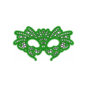 Masca venetiana in doua culori model 2, Îmbrăcăminte și modă, Costume și măști de carnaval, Măști carnaval, Broderie, ARTYNOS