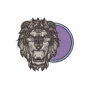 Zodia Leu Decoratiune Brodata, Casă & Stil de viață, Accesorii pentru decorat casa, Decorațiuni de pereți, decorațiuni suspendate, Decorațiuni suspendate, Broderie, ARTYNOS