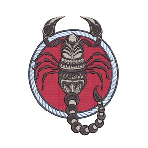 Zodia Scorpion Decoratiune Brodata, Casă & Stil de viață, Accesorii pentru decorat casa, Decorațiuni de pereți, decorațiuni suspendate, Decorațiuni suspendate, Broderie, ARTYNOS