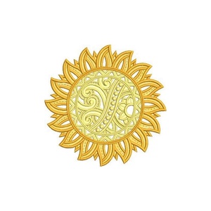 Set Coastere Soare, Casă & Stil de viață, Accesorii pentru echipamente de bucătărie, Accesorii de servire, Suporturi pahare, Broderie, ARTYNOS