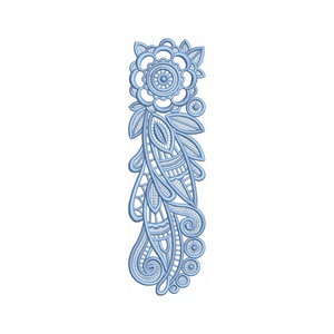 Semn de carte Elegance 2, Cărți și creații cu tematică muzicală, cadouri, Semn de carte, Broderie, ARTYNOS