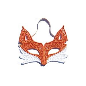 Masca Vulpe Brodata, Îmbrăcăminte și modă, Costume și măști de carnaval, Măști carnaval, Broderie, ARTYNOS